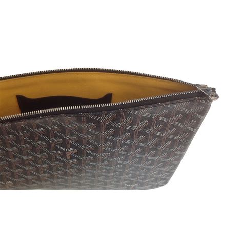 goyard senat pouch mm|black goyard senat handbags.